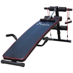 Soozier Foldable Adjustable Sit Up Bench for $72