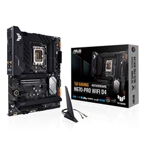 ASUS TUF Gaming H670-PRO WiFi D4 LGA 1700(Intel 12th Gen) ATX Motherboard (PCIe 5.0, DDR4,14+1 for $174 ASUS TUF Gaming H670-PRO WiFi D4 LGA 1700(Intel 12th Gen) ATX Motherboard (PCIe 5.0, DDR4,14+1 for $174