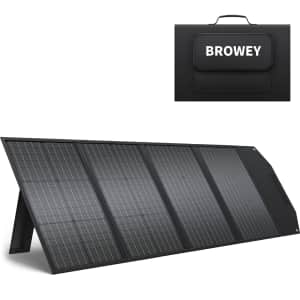 Browey 120W Portable Solar Panel for $119