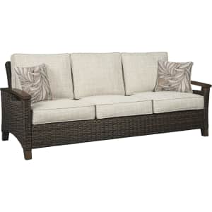 Signature Design by Ashley Paradise Trail Outdoor Patio Sofa for $1,191
