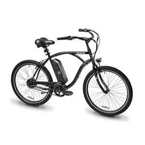Hurley Electric Bikes Layback S Electric Cruiser Single Speed E-Bike (Black, Medium / 18 Fits for $699