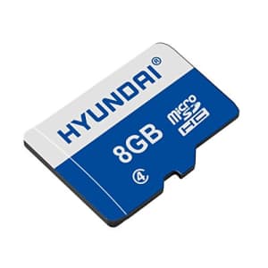 Hyundai 8GB Flash Class 4 Micro SD Memory with Adapter - 20MB/S Read Speed and 6MB/S Write Speed for $10