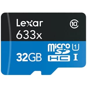 Lexar High-Performance microSDHC 633x 32GB UHS-I/U1 w/USB 3.0 Reader Flash Memory Card - for $14