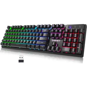 Npet Wireless Gaming Keyboard for $23