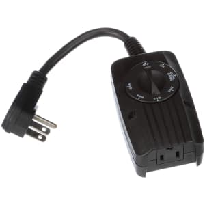 Woods Outdoor 24 Hour Dusk Until Dawn Outlet with Photocell Light Sensor for $13