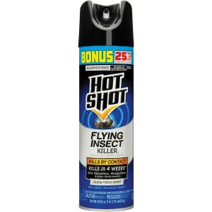 Hot Shot Flying Insect Killer3 Aerosol for $3