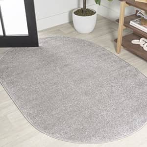 JONATHAN Y SEU100K-6OV Haze Solid Low-Pile Indoor Area Rug, Coastal, Bohemian, Minimalist, Classic, for $121