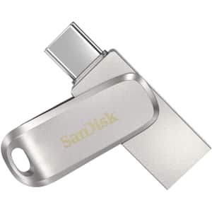 SanDisk 256GB Ultra Dual Drive Luxe USB Type-C for $24