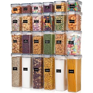 Airtight Food Storage Containers / Lids 24-Count for $33 Airtight Food Storage Containers / Lids 24-Count for $33