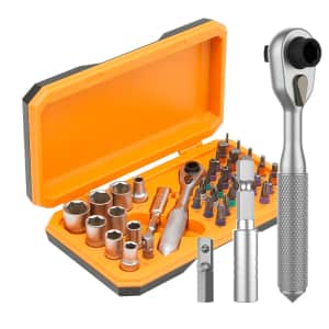 Anvanna 42-in-1 Ratchet Torque Wrench Magnetic Drive Set for $21