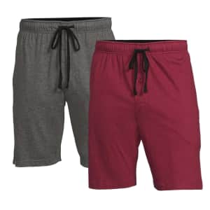 Hanes Men's X-temp Knit Jam Shorts 2-Pack for $8