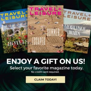 12 Issues of Travel+Leisure Magazine at bPerx: Claim your gift today, no credit card required
