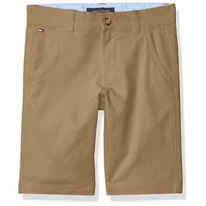 Tommy Hilfiger Boys' Flat Front Twill Short, Antique Bronze, 8 for $11 Tommy Hilfiger Boys' Flat Front Twill Short, Antique Bronze, 8 for $11
