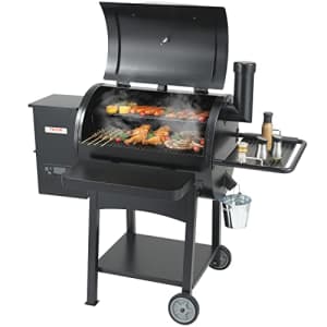 VEVOR Smoker Pellet Grill,Portable Wood Pellet Grill with Cart for Outdoor Cooking, Barbecue for $290