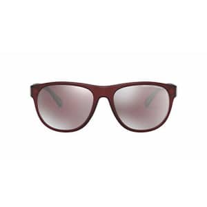 A|X ARMANI EXCHANGE Men's AX4096S Square Sunglasses, Matte Bordeaux/Silver Mirrored/Bordeaux, 57 mm for $90 A|X ARMANI EXCHANGE Men's AX4096S Square Sunglasses, Matte Bordeaux/Silver Mirrored/Bordeaux, 57 mm for $90