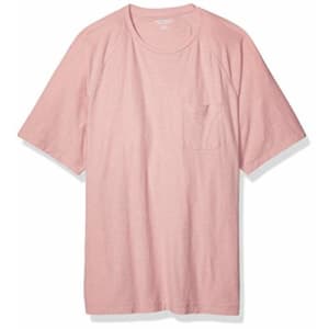 Amazon Essentials Men's Regular-Fit Slub Raglan Crew T-Shirt, Light Pink, Large for $4 Amazon Essentials Men's Regular-Fit Slub Raglan Crew T-Shirt, Light Pink, Large for $4