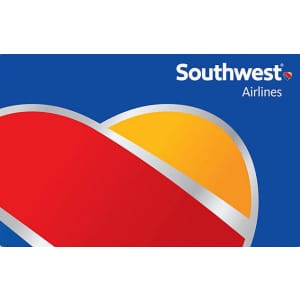 $250 Southwest Airlines Gift Card: $229 for members