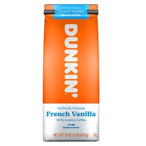 Dunkin Donuts Dunkin' Donuts French Vanilla Ground Coffee - 453g (16oz.) for $15