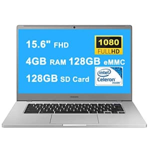SAMSUNG 4+ Chromebook Laptop Computer 15.6'' FHD WLED Display Intel Celeron Processor N4000 4GB RAM for $279