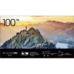 Hisense DLT100A 100" ALR Display Screen for $499