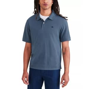 Dockers Men's Icon Slim-Fit Embroidered Logo Polo Shirt for $24