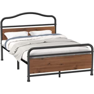 Totnz Queen Metal Platform Bed Frame for $179
