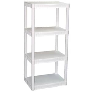 Plano 4-Shelf Shelving Unit for $15