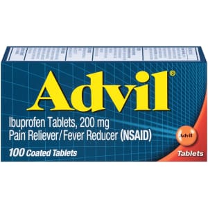 Advil Ibuprofen Pain Reliever/Fever Reducer 100-Count Bottle for $5.10 w/ Sub & Save Advil Ibuprofen Pain Reliever/Fever Reducer 100-Count Bottle for $5.10 w/ Sub & Save