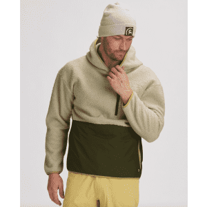 Backcountry Men's GOAT Fleece Pullover Hoodie. It's $104 under list, and the lowest total price including shipping that we could find by $9. It's also a great deal on a heavy name brand fleece pullover hoodie that keeps you from having to layer inconv...