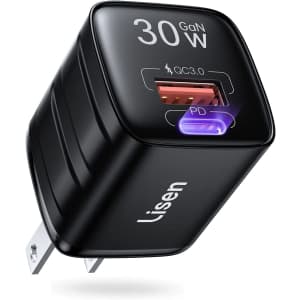Lisen 30W 2-Port USB C Charger for $12