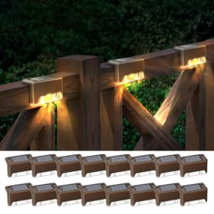 Otdair Solar Deck Light 16-Pack for $14