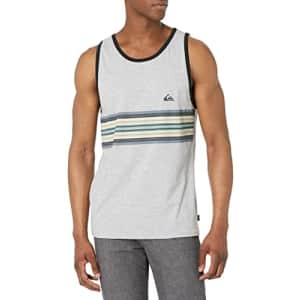 Quiksilver Men's Season Stripe Tee Shirt, Athletic Heather, XL for $22