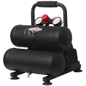 Briggs & Stratton 2-Gallon Air Compressor, Twin Stack 074016-00,Black for $153 Briggs & Stratton 2-Gallon Air Compressor, Twin Stack 074016-00,Black for $153