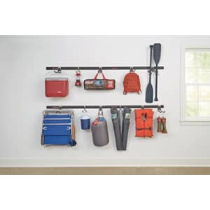 Rubbermaid 15-Piece FastTrack Garage Wall-Mounted Storage Kit, 4 Rails and 11 Hooks, for for $139