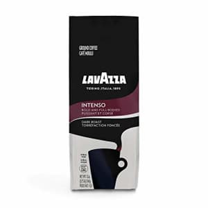 Lavazza Intenso Ground Coffee Blend, 12-Ounce Bag, Non-GMO, Full-bodied dark roast with flavor for $8 Lavazza Intenso Ground Coffee Blend, 12-Ounce Bag, Non-GMO, Full-bodied dark roast with flavor for $8