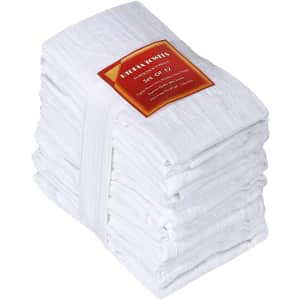Utopia Kitchen Flour-Sack Towel 12-Pack for $20