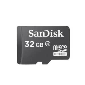 SanDisk 32GB MicroSDHC Card Class 4 32GB MicroSDHC Card Class 4 for $14