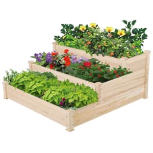 Yaheetech 3-Tier Raised Garden Bed for $46
