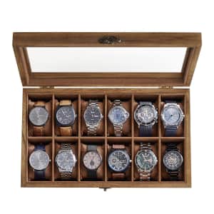 Songmics 12-Slot Watch Box for $21 Songmics 12-Slot Watch Box for $21