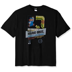 Nintendo Men's Nes Mb T-Shirt, Black, 5X-Large for $12