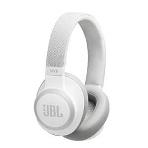 JBL LIVE 650BTNC - Around-Ear Wireless Headphone with Noise Cancellation - White (Renewed) for $110
