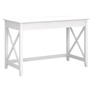 Bush Furniture Key West Collection Writing Desk | Writing Table for Home Office in Pure White Oak | for $171