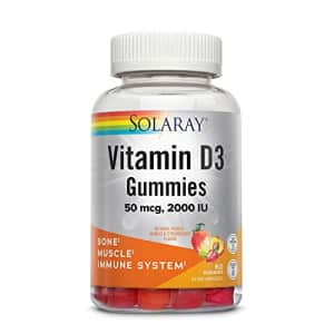 SOLARAY Vitamin D3 Gummies 50 mcg, 2000 IU | Healthy Bone, Muscle & Immune System Support | Gluten for $20 SOLARAY Vitamin D3 Gummies 50 mcg, 2000 IU | Healthy Bone, Muscle & Immune System Support | Gluten for $20