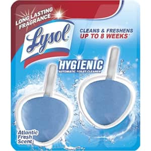 Lysol Automatic Toilet Bowl Cleaner 2-Pack for $4