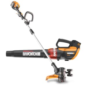 Worx 56V 13" Cordless String Trimmer/Edger & Turbine Leaf Blower Combo for $169
