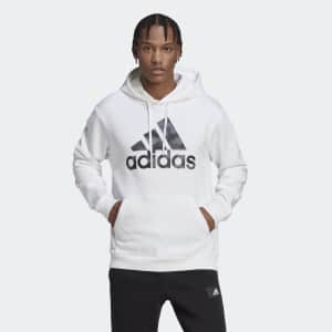 adidas Men's Essentials Camo Print French Terry Hoodie for $18
