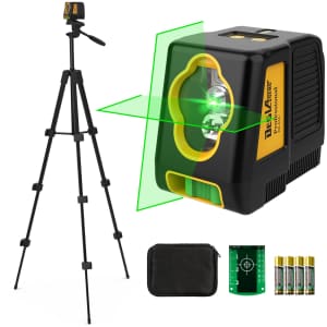 100-Foot Dual-Module Laser Level with Tripod for $30 100-Foot Dual-Module Laser Level with Tripod for $30