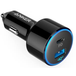 Anker PowerDrive Speed+ USB C Car Charger for $23