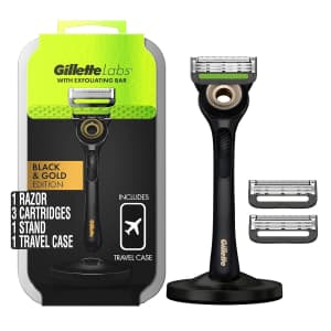 Gillette Labs Gold Edition Razor w/ Exfoliating Bar & 3 Refills for $15 via Sub & Save