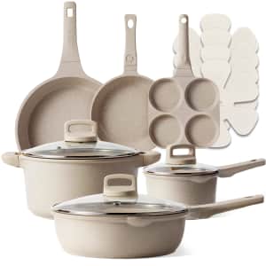 Carote 13-Piece Nonstick Cookware Set for $60 w/ Prime